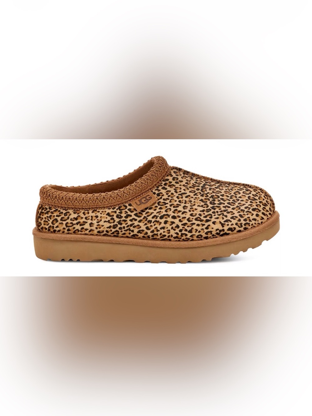 UGG Kids Leopard Print Slip-On Moccasins - Tan